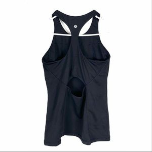 Lululemon Tank Top Yoga Black Size 6 Racerback